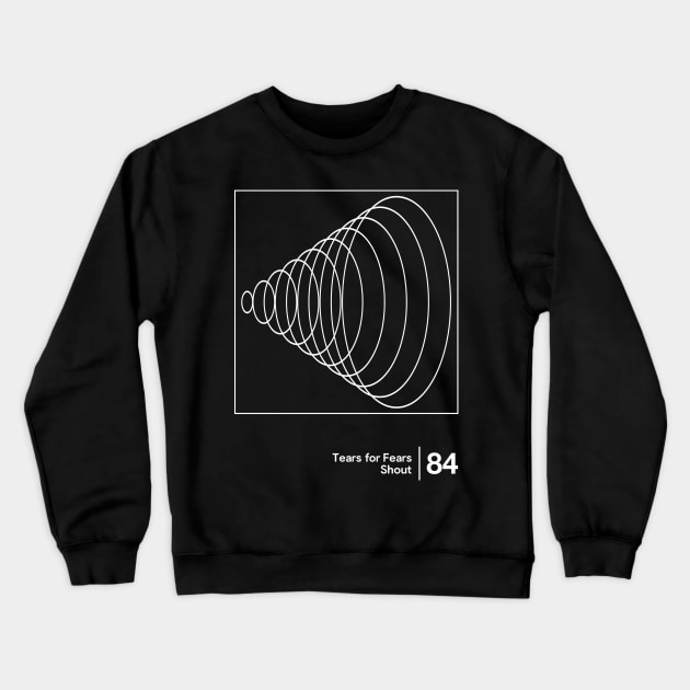 Shout - Minimalist Style Graphic Artwork Crewneck Sweatshirt by saudade